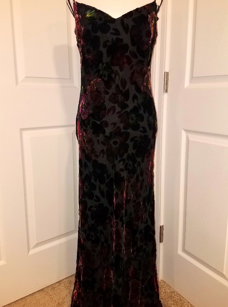 PRICE⬇️VINTAGE VELVET A.B.S. GOWN & SCARF SZ 10